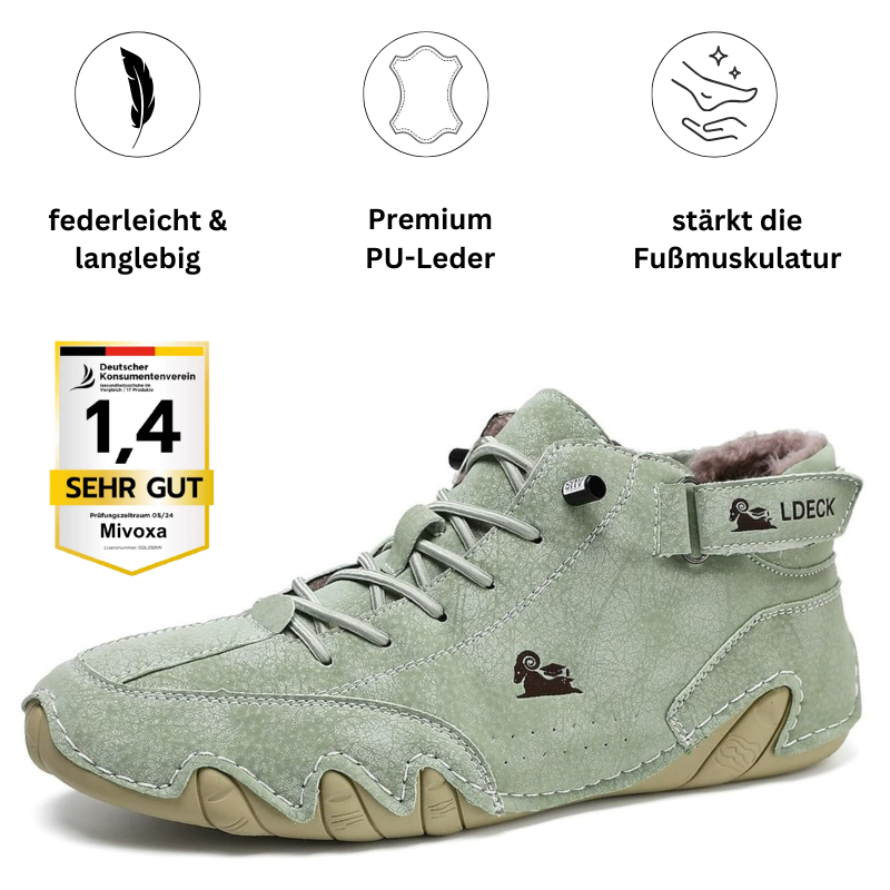 Ludwig Deck® orthopädische Winter Barfuß-Lederschuhe