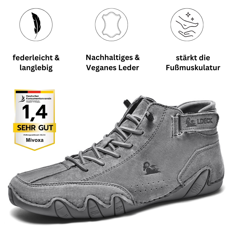Ludwig Deck® orthopädische Premium Barfuß-Lederschuhe