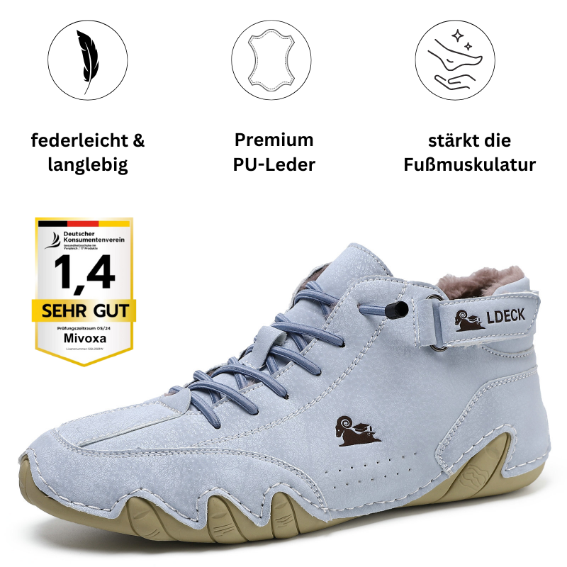 Ludwig Deck® orthopädische Winter Barfuß-Lederschuhe