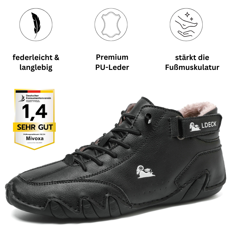 Ludwig Deck® orthopädische Winter Barfuß-Lederschuhe