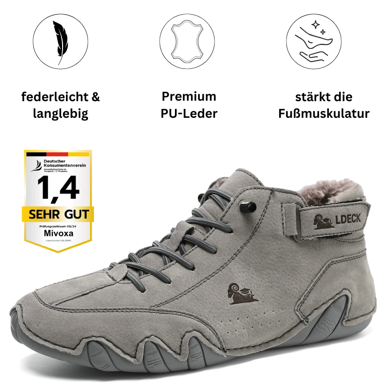 Ludwig Deck® orthopädische Winter Barfuß-Lederschuhe